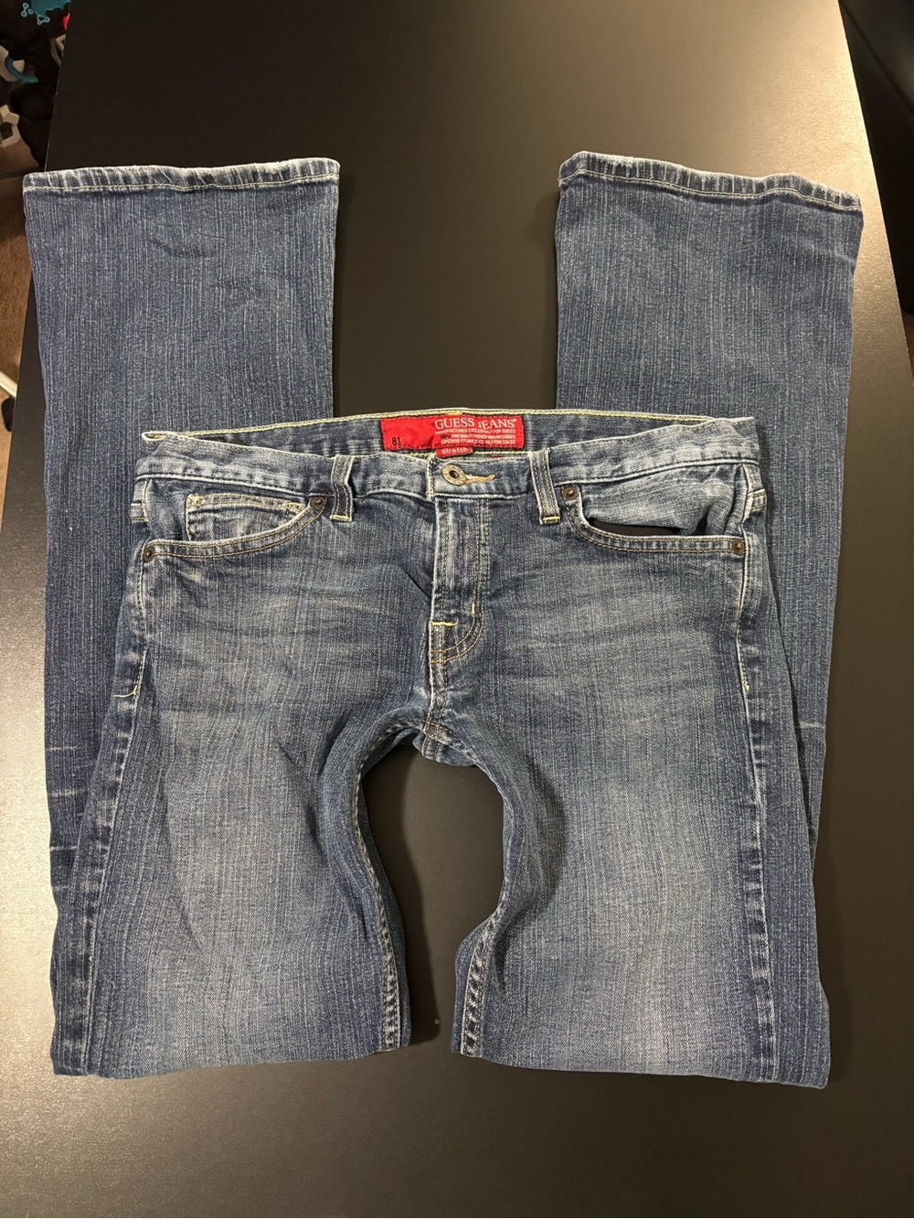 2000s y2k low rise slim boot Guess denim jeans.